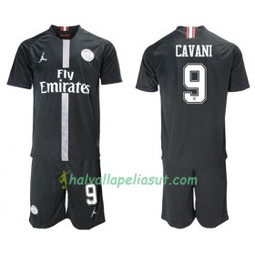 Jalkapallo Pelipaidat Paris Saint Germain Cavani 9 Jodan Musta Lasten 3 Paita 2018-2019 Lyhythihainen